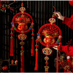 (TERBARU)Hiasan Gantungan Imlek 2025/Hiasan Kantong Bolak Balik/Dekorasi Imlek