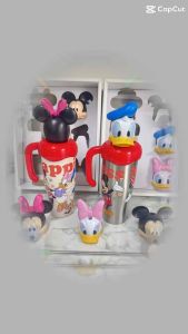 ชุดแก้วน้ำสแตนเลสเก็บความเย็น เปลี่ยนหัวได้ มีหลอดสแตนเลส