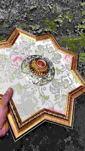 Single Frame Baru Size 50X50 - Fitting Hiasan Ornamen Lampu Plafon PVC Mewah Mudah pasang Elegan