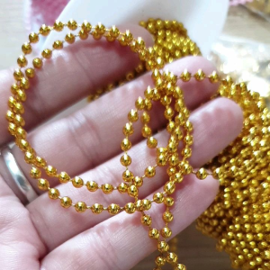 3 มิล ลูกปัดเส้นมูกเส้น ลูกปัดไข่ปลา ไม่ใช่โลหะ เป็นงานพลาสติก