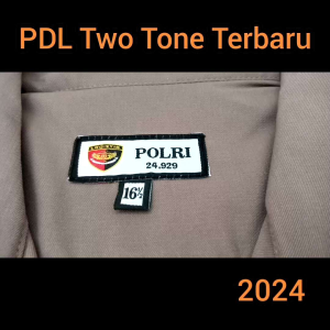 Seragam Baju PDL Two Tone Jatah POLRI 2024 Terbaru Bahan Halus / PDLT POLRI