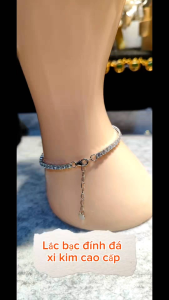 Nhẫn nơ đính đá Bạc Ý xi kim