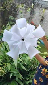 KELOPAK / KAP LAMPU JUMBO BUNGA MODEL TERATAI DEKORASI CANTIK MURAH DIAMETER 50 CM+FITINGAN