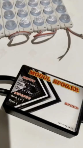 Modul Lampu Spoiler 2 Fungi Kota Blitz + Rem Kedip Cepat 12/24V Motor Mobil Truck/Bus