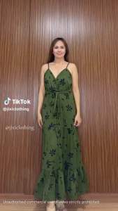 JXC Honey Floral Maxi Dress for Women