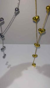 Lovelink Heart Y2k Necklace Kalung Hati Love Panjang Hijab Friendly Rantai Link