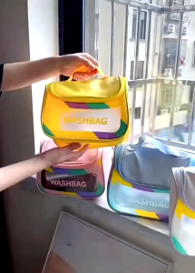 K1187 Tas Kosmetik Warna / Tas Kosmetik Besar / Pouch Makeup / Tas Penyimpanan Alat Make up