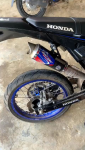 Knalpot CRF 150 - KLX 150 - D Tracker 150 - WR 155 Type Glory Series Leheran Atas