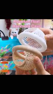 Aquarium Float Hammock Cave with Mesh Structure for Water Movement and Easy Access
