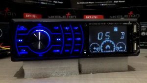 (LAYAR LEBAR TOMBOL SENTUH) Tape Audio Mobil Multifungsi Single Din Skeleton SKT - 1701Bluetooth USB MP3