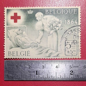 Koleksi Prangko kuno Belgia lawas antik Red Cross charity 1939 USED