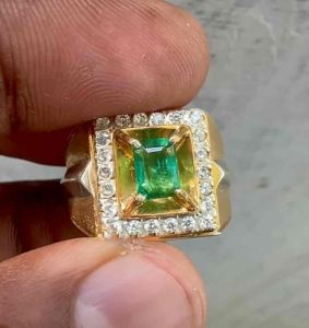 Batu Zamrud Colombia Natural Zambian Emerald Jamrud Columbian Emerald Dim 7x5