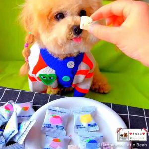 PondeyRoo Pet Freeze- dried Chicken Fruits Yogurt Cube For Dog Cat Treat Snack Hamster Snack （1g）宝迪路宠物零食/狗狗猫咪冻干鸡肉水果酸奶块