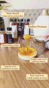 ORGANIQU Madu Multiflora 170gr Madu Murni Raw Honey Madu Premium Madu Asli