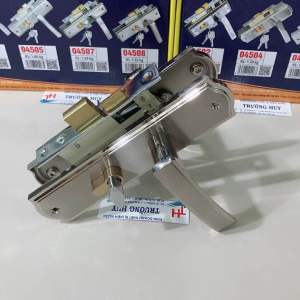 [chính hãng] 04504 Khoá cửa phòng cao cấp Việt Tiệp dài 200mm dùng cửa gỗ sắt hộp 4x8cm  - Bảo hành 2 năm