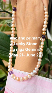 Fresh Water Pearl Necklace Amethyst Wealth Money Magnet Blessed Cleansed Energized Necklace