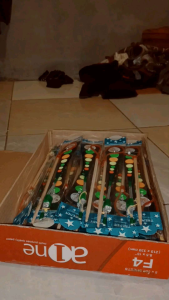 Mainan anak Kitiran lampu 3 Led/100pcs