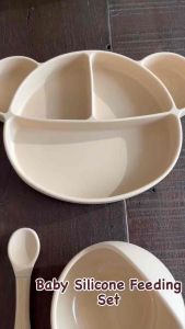 Bisou Baby 5 ชิ้น ชุดผ้าสำหรับการผลิตภัณฑ์การให้อาหารทารก/อาหารเสริมสำหรับเด็ก/BLW