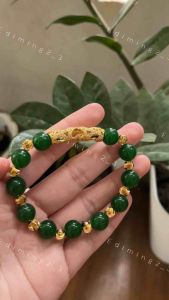 GELANG GIOK MODEL TERBARU  VARIASI BOLA MAS 10MM