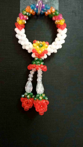 พวงมาลัยคริสตัล7สีเส้นผ่านศูนย์กลาง5ซม