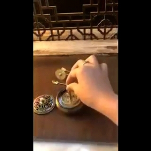 Bộ dụng cụ tạo hình khuôn đốt bột trầm hương( đã có sẵn bôt trầm trong 3 hũ thủy tinh)