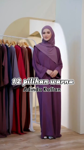 Adinda Kaftan - Long Sleeve Muslimah Kaftan Jubah Muslimah Long Dress Long Kaftan Abaya
