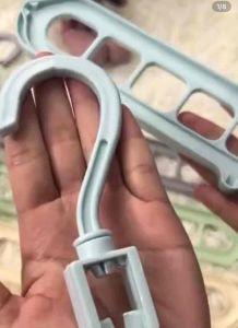 (ร้านไทย) ไม้แขวนผ้า 9 ช่อง แบบประหยัดพื้นที่ (จัดระเบียบในตู้เสื้อผ้า ใช้ในบ้าน)