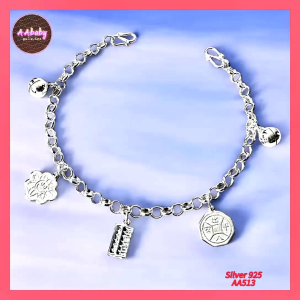 🌈 AAbaby Galleries AA513 Original Baby S925 Silver Anklet Bracelet 五寶智能宝宝小孩脚链Rantai/Gelang Kaki Bayi