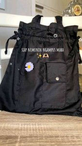 TOTEBAG DRAWSTRING /TOTEBAG SERUT CANVAS PREMIUM