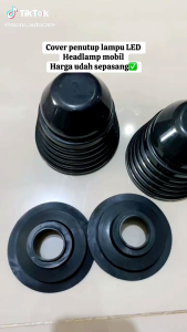 Cover Karet Penutup Headlamp Mobil Belakang Anti Debu Penutup Lampu Retrofit Motor Universal MSV