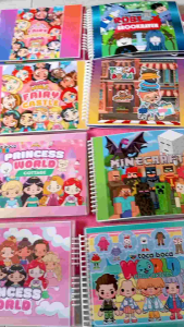 TOCA BOCA PAPERDOLL ETC. BUSY BOOK QUIET BOOK FOR KIDS (ready to play no need to cut)