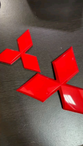 Emblem Logo Depan Belakang Mitsubishi Xpander 2017 2024 2025 Hitam Merah Carbon