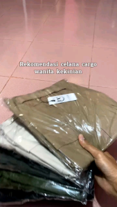 Celana Kulot Cargo Katun Twil Combat Premium