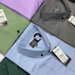 Kemeja Pria Dewasa Bigsize Warna Coklat Susu Lengan Pendek M-XXXL Formal Non Formal