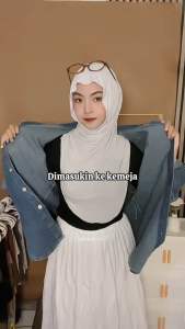 HIJAB INSTAN SIZE L BERGO HUMA BAHAN JERSEY PREMIUM COOLTECH MELEYOT