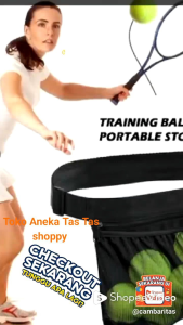 Tas Pinggang Bola Tenis & Wadah Bola Golf: Aksesoris Olahraga Tenis Praktis