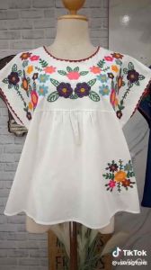 LazLOOK 💥 ส่งฟรี❗️25. เสื้อ ผู้หญิง ผ้าฝ้าย ปัก 🧥อก 48“ ยาว 24” (ขนาดจะโชว์อยู่ในรูปนะค๊า) 🌈แบรนด์ Nudyda🌈 โบฮีเมี่ยนสไตล์ ผ้านิ่ม นุ่ม ไม่ร้อน ระบายอากาศดีมาก ส่งไว จาก กทม.