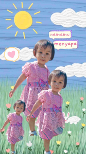 Kebaya Bayi Kinan untuk Tedhak Siten / Kebaya Anak / Kebaya Anak warna Baby Pink