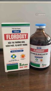 FLORDOXY sakan (100ml) dung dịch tiêm dứt điểm thương hàn viêm phổi tụ huyết trùng gia cầm gia súc