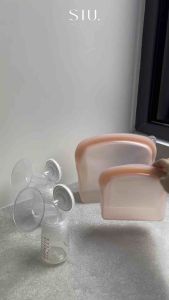 The Gelly Series - Reuseable Silicone Oval Bag Food Grade FREE Zipper Bag - Tas Silikon Ziplock Tempat Makanan Pompa Asi Sebaguna Multifungsi