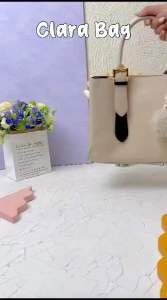 JIMS HONEY CLARA BAG TAS SLEMPANG HAND BAG WANITA FREE SCRAFT DAN POM-POM