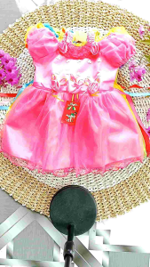 Gaun beautiful flower 1-2 Tahun