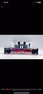 Loa bluetooth karaoke V900 kèm micro không dây công suất lớn âm thanh hay led nháy theo nhạc-