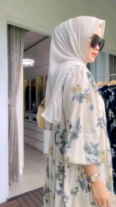 Dress Busui Berkancing Mezora Rayon Diamond Impor Gamis Busui Gamis Berkancing