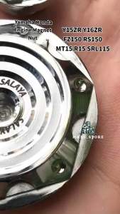 SALAYA YAMAHA HONDA ENGINE MAGNET COVER NUT CNC ALLOY Y15ZR Y16ZR LC135 RS150 FZ150 SRL R15 MT15 EXCITER SIDE ENGINE NUT Y15 Y16 LC RS RSX FZ LAGENDA EXCITER