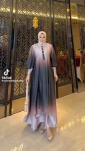 {JUAL KAIN} SILK ARMANY PREMIUM / SATIN GRADASI 2 WARNA (per 05 meter)