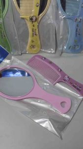 Sisir kaca cermin gagang satuan ecer karakter