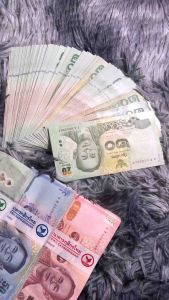 20 จํานวน 5 สาย สวยๆ สายรัดธนบัตร แบงค์ เพื่อผ่าตัดใส ของตกแต่งธนบัตร