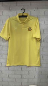 เสื้อโปโลสีเหลืองวอริกซ์ (warriX) ปักตราสัญลักษณ์ 72 พรรษา ของแท้ พร้อมส่ง
