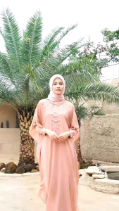 PROMO HARI INI: GAMIS PANJANG COUPLE KAFTAN KHADIJAH UNTUK AYAH & ANAK USIA 4-12 TAHUN